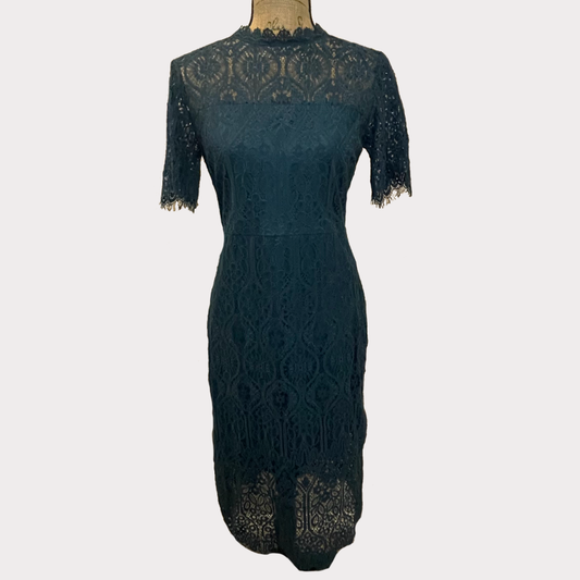 Teal Lace Dress - Size Large