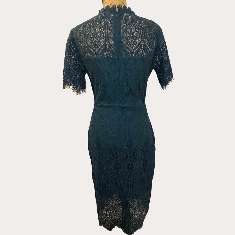 Teal Lace Dress - Size Large