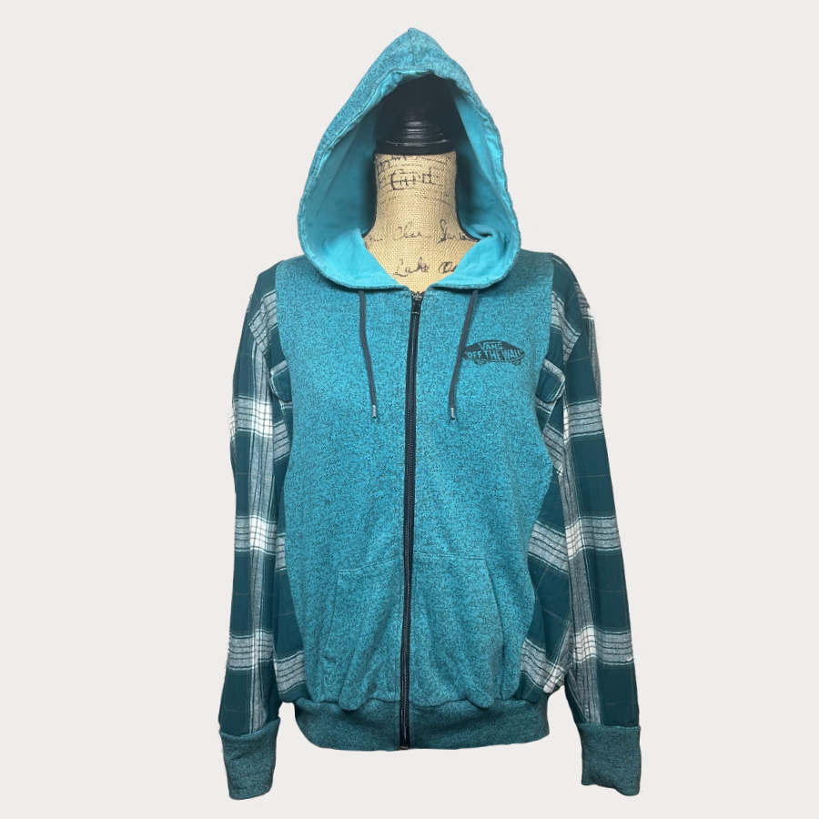 Teal Vans Hoodie - Size Large